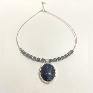 Vintage America Blue Stone Necklace